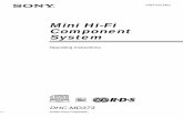 Mini Hi-Fi Component System - Sony Group Portal · 2018. 11. 14. · Operating Instructions Mini Hi-Fi Component System 3-867-542-14(1) ©1999 Sony Corporation DHC-MD373