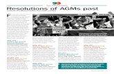 Resolutions of AGMs past - RNAO · 2015. 6. 17. · F or 90 years, RNAO mem- bers have presented resolutions to the annual general meeting (AGM) that reflect the concerns of the day,