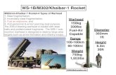 m302 rocket - Mark Langfan · 2018. 11. 15. · WS-1B/M302/Khaibar-1 Rocket 302mm 1 ft Height 6.3m 20ft M302mm-Khaibar-1 Rocket-4 Types of Warhead 1. Blast fragmentation, 2. Incendiary