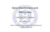 Opto-Electronics and Photonics - Yonseitera.yonsei.ac.kr/class/2020_2_1/lecture/Lecture 22...?1999 S.O. Kasap, Optoelectronics (Prentice Hall) Opto-Electronics and Photonics (2020/2)