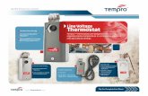 Line Voltage Thermostat - Temprotempro-products.com/wp-content/uploads/2020/01/Tempro...TP502 Steel Housing Heat & Cool-30 to 90˚F NEMA 1 96” Remote Bulb Single Stg SPDT TP504 Steel