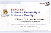 SENG 521 Software Reliability & Software Qualitypeople.ucalgary.ca/~far/Lectures/SENG521/PDF/SENG521-09.pdf · 2014. 7. 31. · SENG 521 Software Reliability & Software Quality Chapter