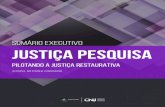 Sumário Executivo Justiça Pesquisa - Portal CNJ · 2019. 9. 3. · técnica para fazer frente à grave crise de legitimidade que afeta, sobretudo, o sistema de justiça penal, sendo