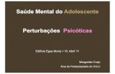 Saúde Mental do Adolescente Perturbações Psicóticas · 2017. 8. 19. · Saúde Mental do Adolescente Perturbações Psicóticas Edifício Egas Moniz 15. Abril ’11 Margarida