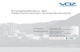 Energieefﬁ zienz der österreichischen Zementindustrie · 2020. 11. 4. · Bereiche der Standorte exklusive Drehrohrofenanlagen und Mahlprozesse (Antrie-be, Druckluft, Beleuchtung,