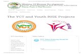 The YCT and Youth RISE Projects - Mira que te miro · 2019. 8. 23. · YCT Project seeks to present interventions to these challenges by supporting the expansion of and presenting