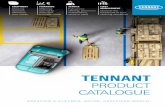 TENNANT - The Cleaning ShowTENNANT PRODUCT CATALOGUE CREATING A CLEANER, SAFER, HEALTHIER WORLD. EQUIPMENT Cleaning solutions tailored to your needs SERVICE Full service offering,