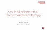 Should all patients with FL receive maintenance therapy? · 2020. 12. 23. · Advisory Board: Janssen, Abbvie, Astra Zeneca Research: Janssen, Millenium, Merck, Alnylam Slides will