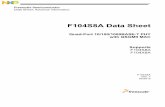 F104S8A Data Sheet - Farnell · Freescale Semiconductor Data Sheet: Advance Information F104S8A Data Sheet Quad-Port 10/100/1000BASE-T PHY with QSGMII MAC Supports F104S8A F104X8A