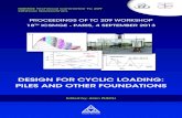 Design for cyclic loaDing: piles anD other founDations...Pile design for cyclic loading is still a challenging issue. The offshore oil and gas industry has developed standards which