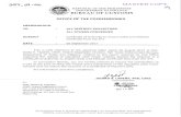 Certificate of Authority to Import CAI and Authority to ...€¦ · September 01, 2016 Attached herewith is the letter dated 19 August 2016 from Atty. Sonia S. Tapales, Chief, Import