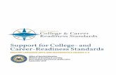 Support for College- and Career-Readiness Standards€¦ · *Note for educators writing IEP goals: Goals should address student’s unique needs across the content areas and should