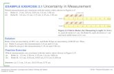 EXAMPLE EXERCISE 2.1 Uncertainty in Measurement