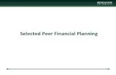 Selected Peer Financial Planning