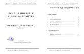 PCI BUS MULTIPLE CHAPTERS 8255/8254 ADAPTER OPERATION MANUAL