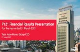 FY21 Financial Results Presentation