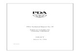 PDA Draft Technical Report No. 29