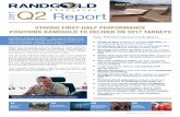 STRONG FIRST-HALF PERFORMANCE POSITIONS RANDGOLD TO ...