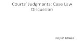 Courts’ Judgments: Case Law Discussion
