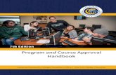 Program and Course Approval Handbook