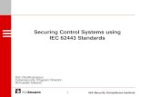 Securing Control Systems using IEC 62443 Standards