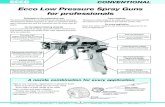 Ecco Low Pressure Spray Guns for professionals