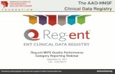 The AAO-HNSF Clinical Data Registry