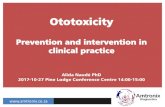 Prevention and intervention in clinical practice