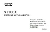 VT100X Owner's Manual