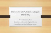 Introduction to Citation Managers - BU