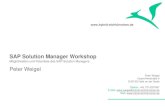SAP Solution Manager Workshop