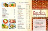 Catering Menu - Rosella's Pizzeria