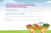 Senior Lesson Plan 4 Dairy and Eating Sustainably