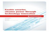 Enable smarter, cleaner power through technology innovation