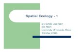 Spatial Ecology - 1 - Free