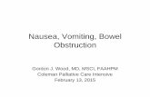 Nausea, Vomiting, Bowel Obstruction