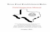 Texas Food E Rules Field Inspection Manual