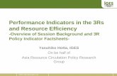 Performance Indicators in the 3Rs and Resource Efficiency