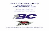 2012 PEE WEE TIER 4 BC HOCKEY CHAMPIONSHIPS