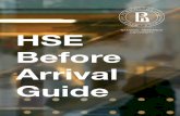 HSE Before Arrival Guide