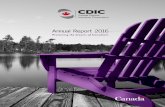 Annual Report 2016 - CDIC