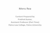 Mens Rea - Patna Law College