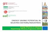DCCI Energy Saving potential in selected sectors