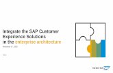 Integrate the SAP Customer Experience Solutions in the ...