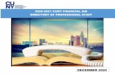 2020-2021 CUNY FINANCIAL AID DIRECTORY OF PROFESSIONAL STAFF