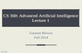 CS 360: Advanced Artificial Intelligence Lecture 1