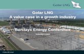 Golar LNG A value case in a growth industry