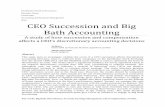 CEO Succession and Big Bath Accounting