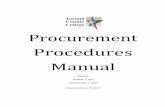 TCC Procurement Procedures Manual
