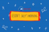 LESSON 9. sally’s morning